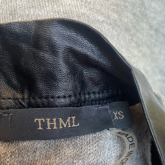 THML Vegan Leather Dress XS - Picture 4 of 7